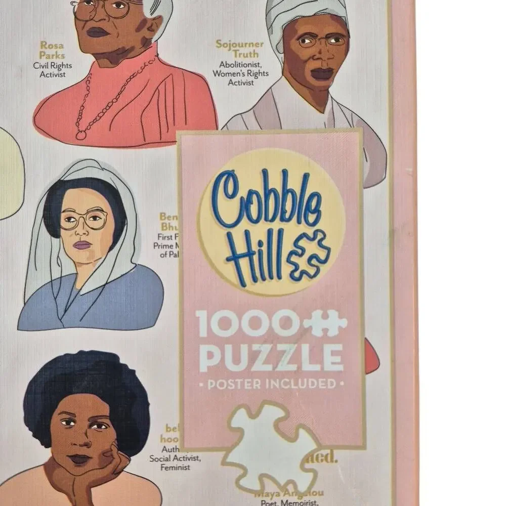 Cobble Hill 1000 Piece Puzzle Nevertheless She Persisted Notable Women EUC